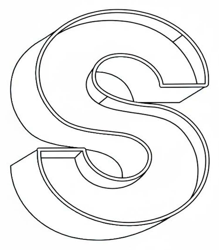 Fise de colorat cu Litera S imprimabil