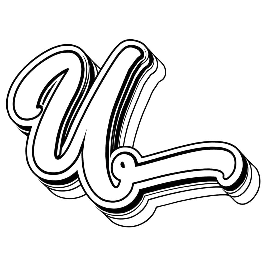 Fise de colorat cu Litera U imprimabil uşor