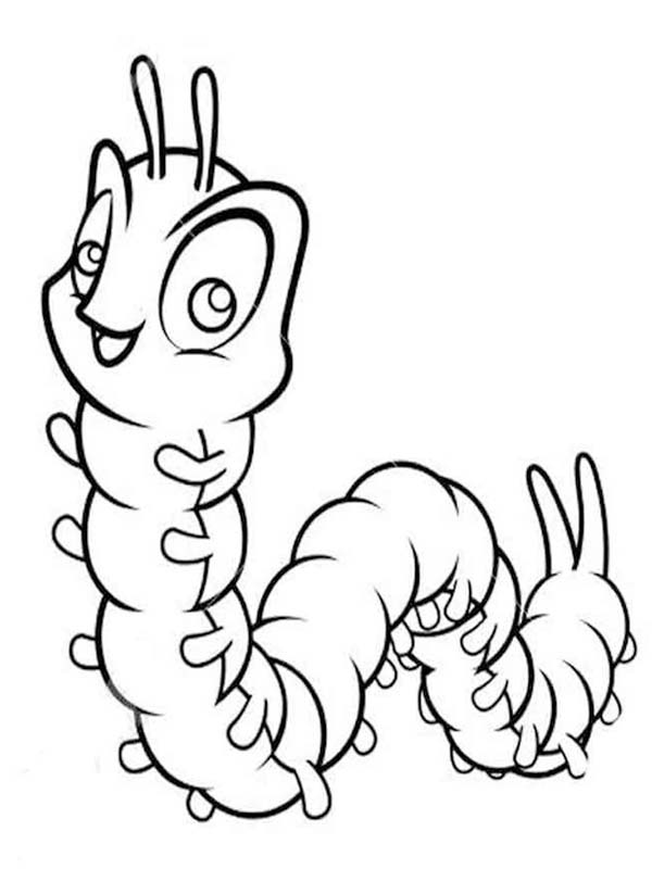 Fise de colorat cu Omida gratuit uşor