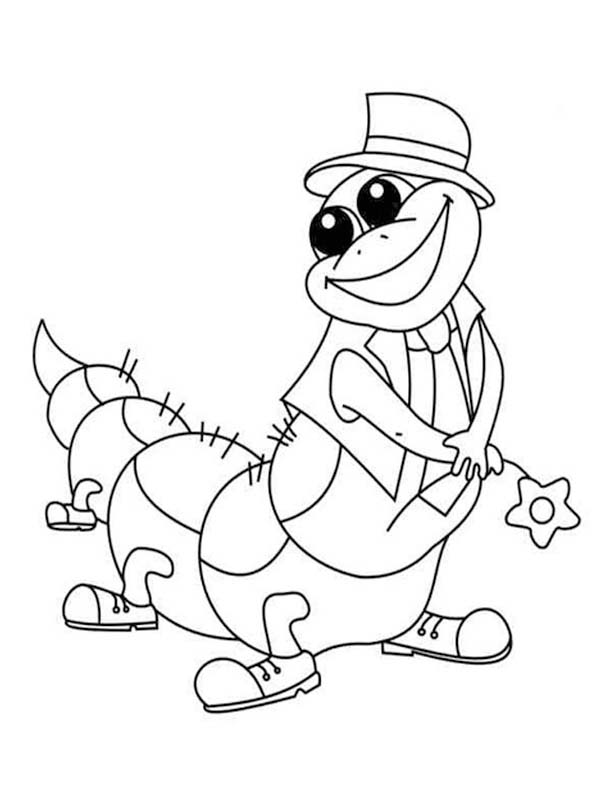 Fise de colorat cu Omida imprimabil gratuit uşor