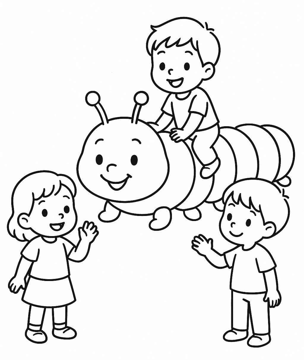 Fise de colorat cu Omida imprimabil gratuit