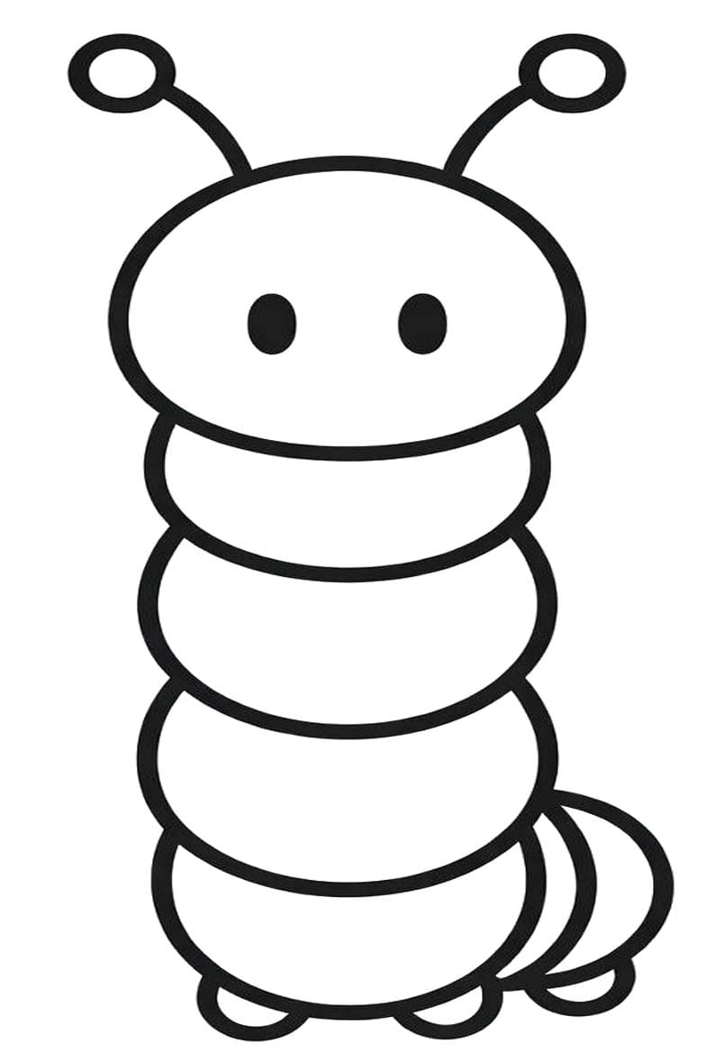 Fise de colorat cu Omida imprimabil