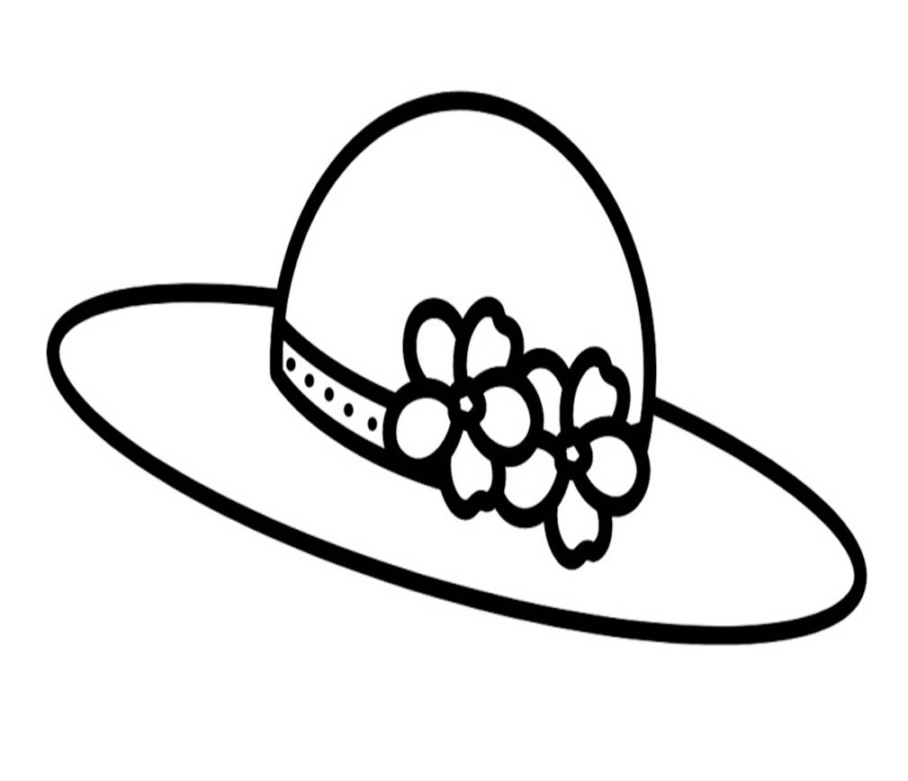 Fise de colorat cu Pălărie imprimabi uşor