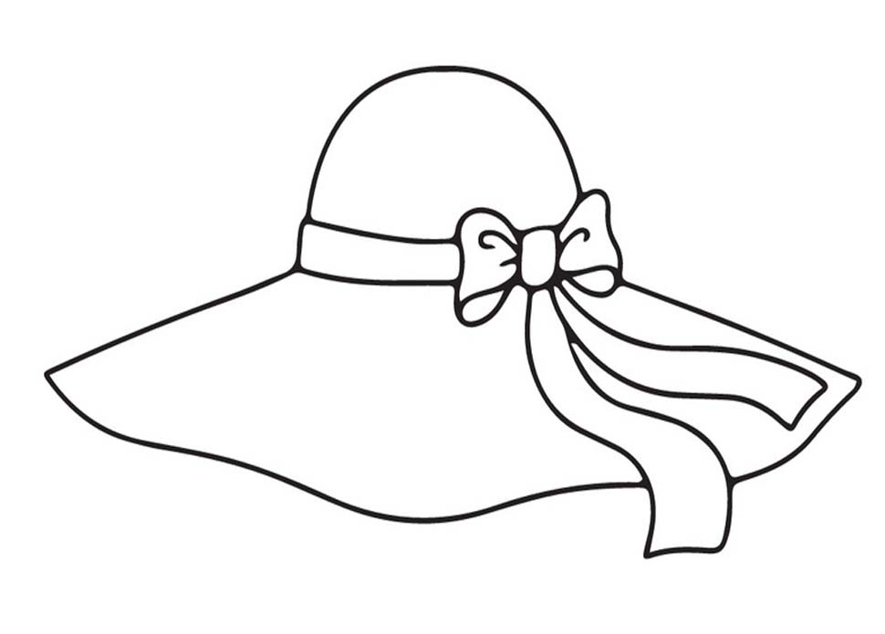 Fise de colorat cu Pălărie imprimabil bazic
