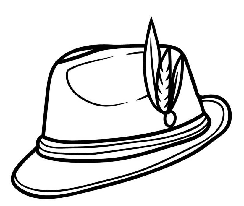 Fise de colorat cu Pălărie imprimabil gratuit