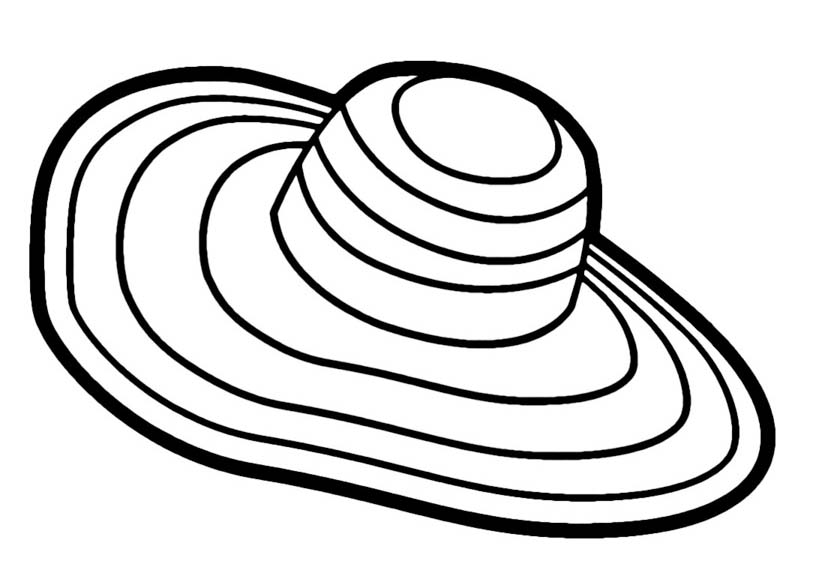 Fise de colorat cu Pălărie imprimabil