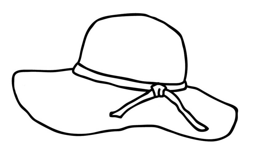 Planse de colorat cu Pălărie