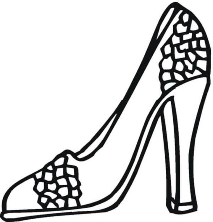 Fise de colorat cu Pantofi gratuit pentru copii