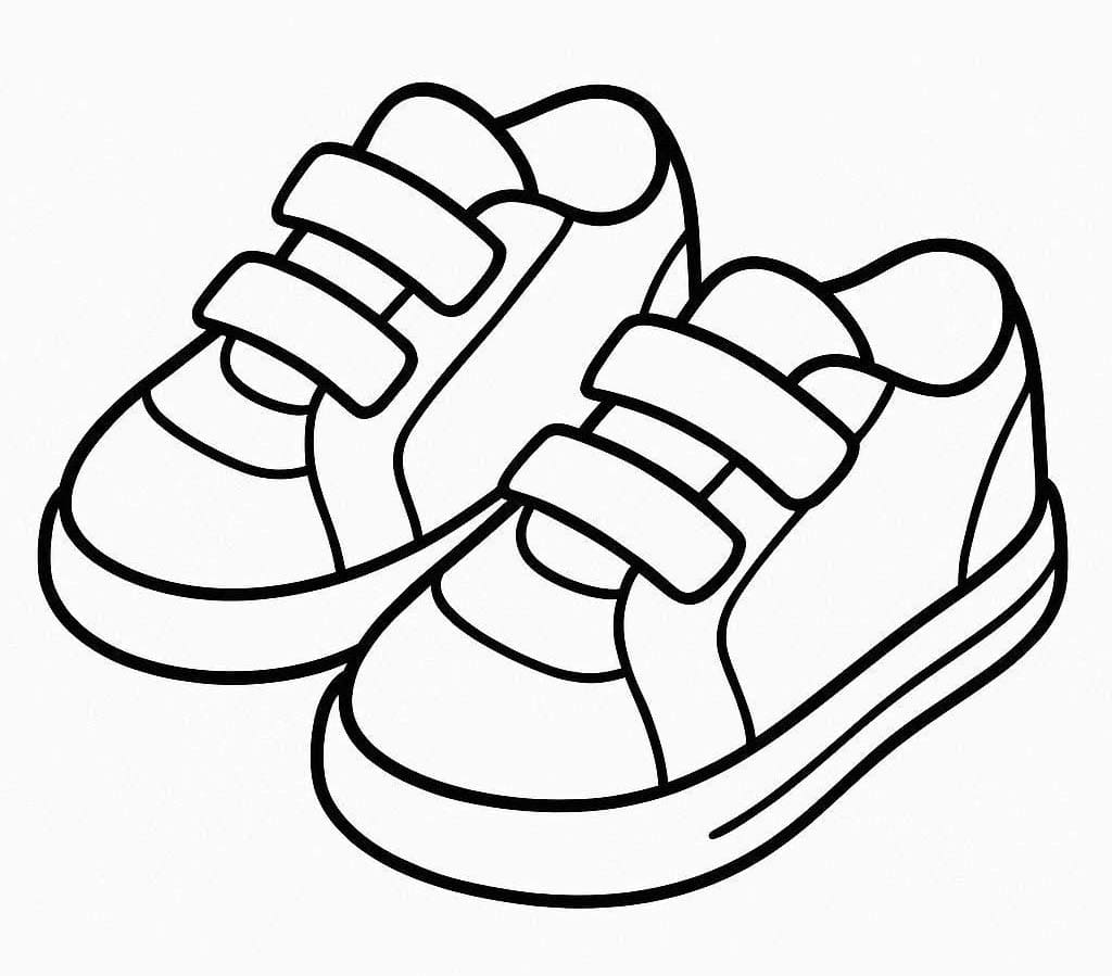 Planse de colorat cu Pantofi