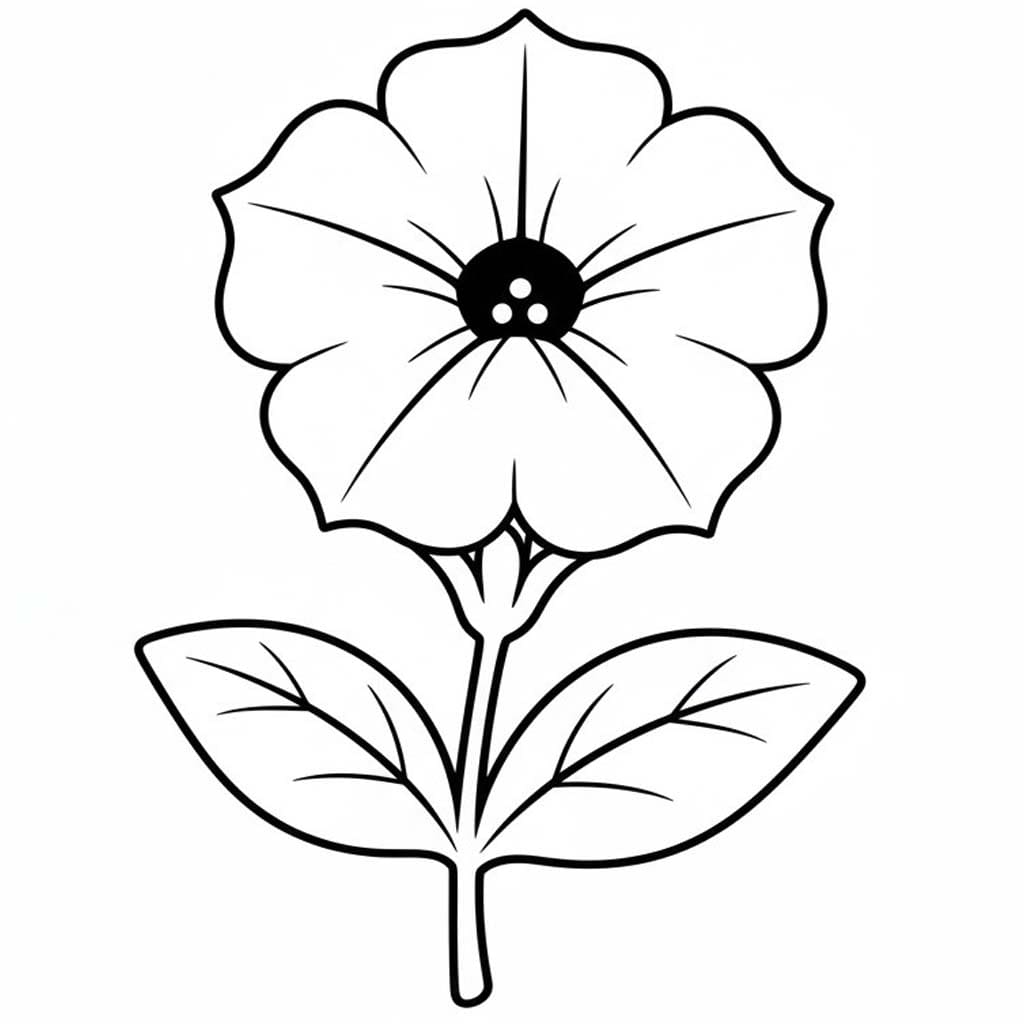 Fise de colorat cu Petunie gratuit pentru copii