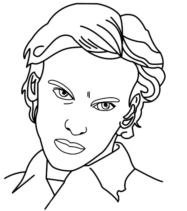 Fise de colorat cu Stranger Things gratuit uşor