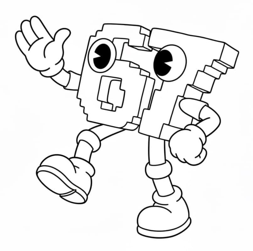 Planse de colorat cu 67 Brainrot