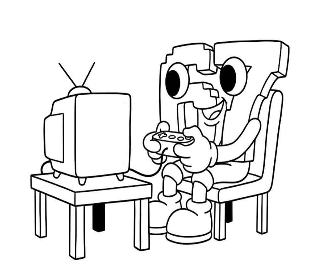 Fise de colorat cu Desenează 67 Brainrot gratuit pentru copii