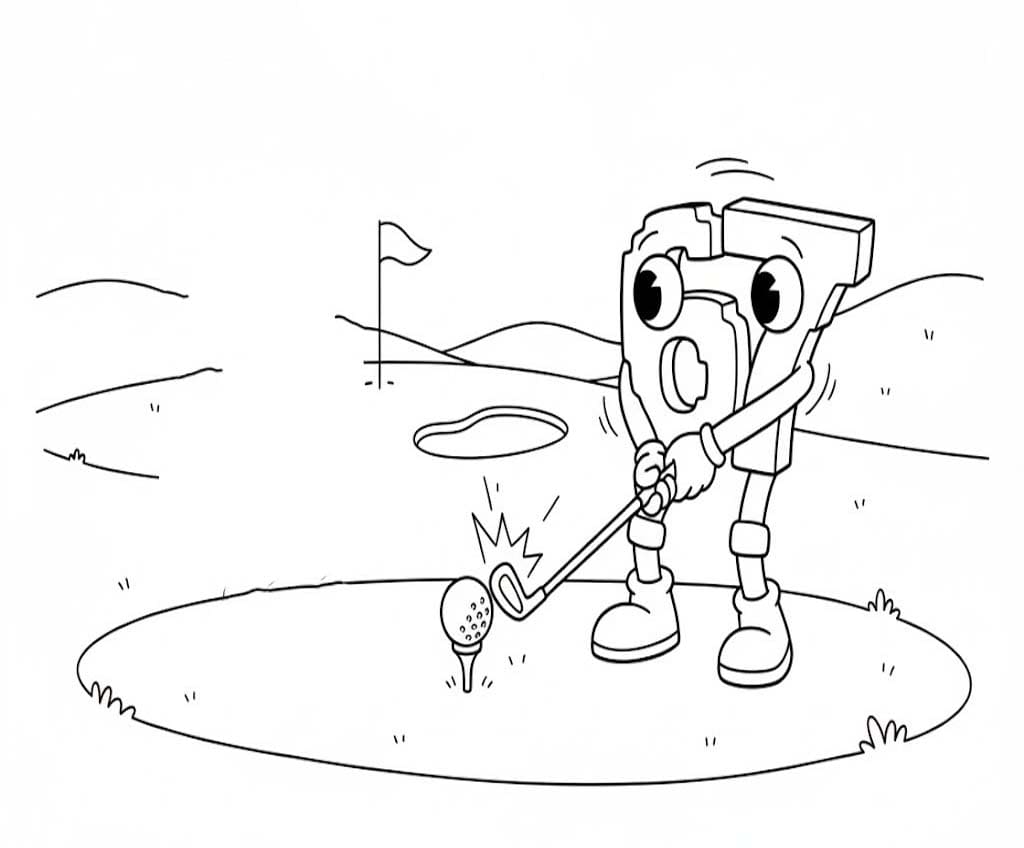 Fise de colorat cu Desenează 67 Brainrot gratuit