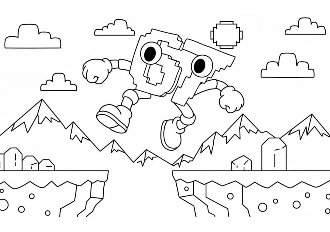 Fise de colorat cu Desenează 67 Brainrot imprimabil gratuit