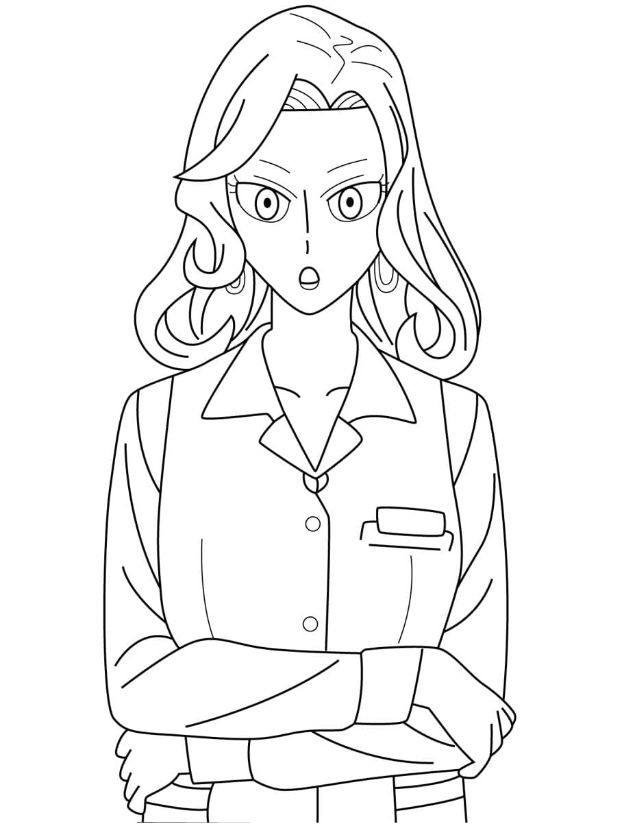 Fise de colorat cu Desenează Camilla Spy x Family