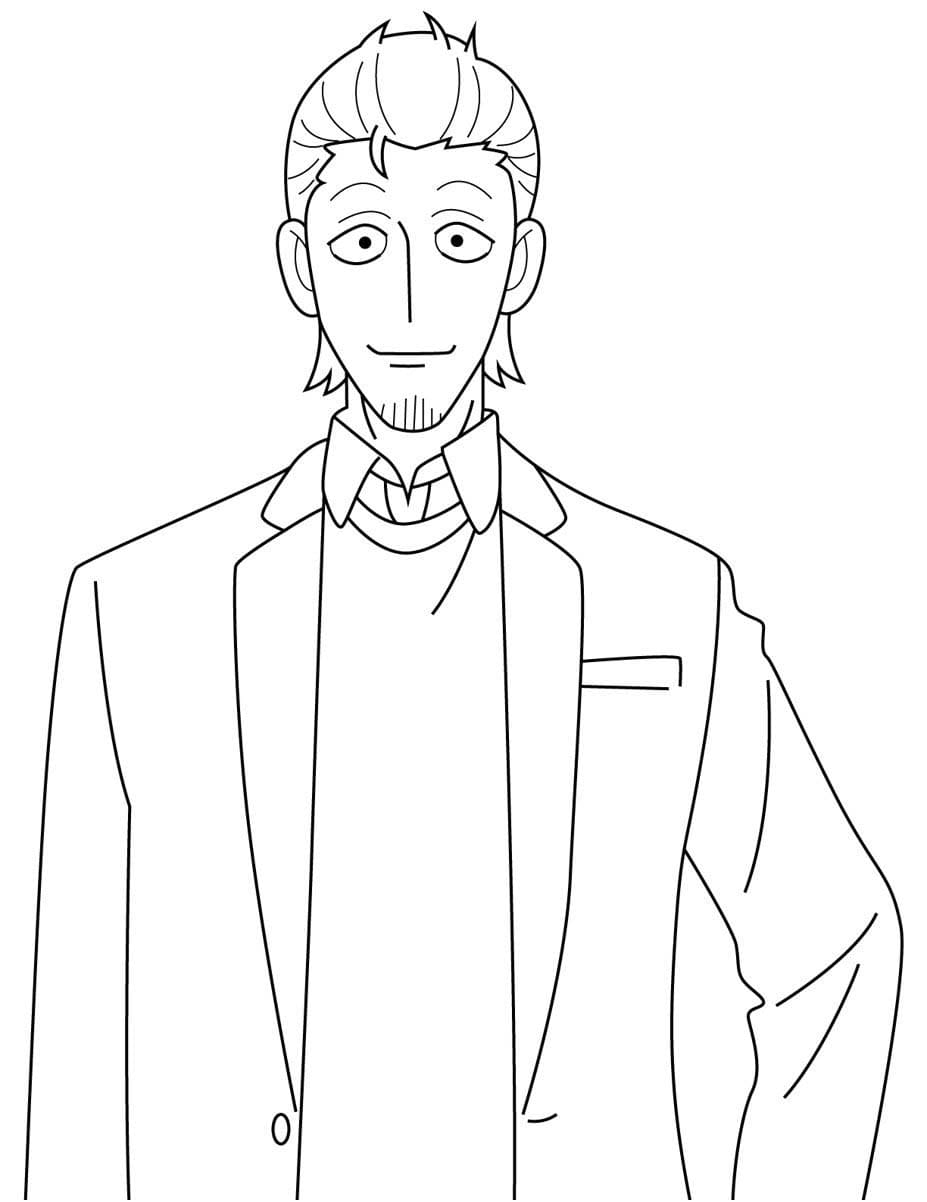 Fise de colorat cu Desenează Dominic Spy x Family