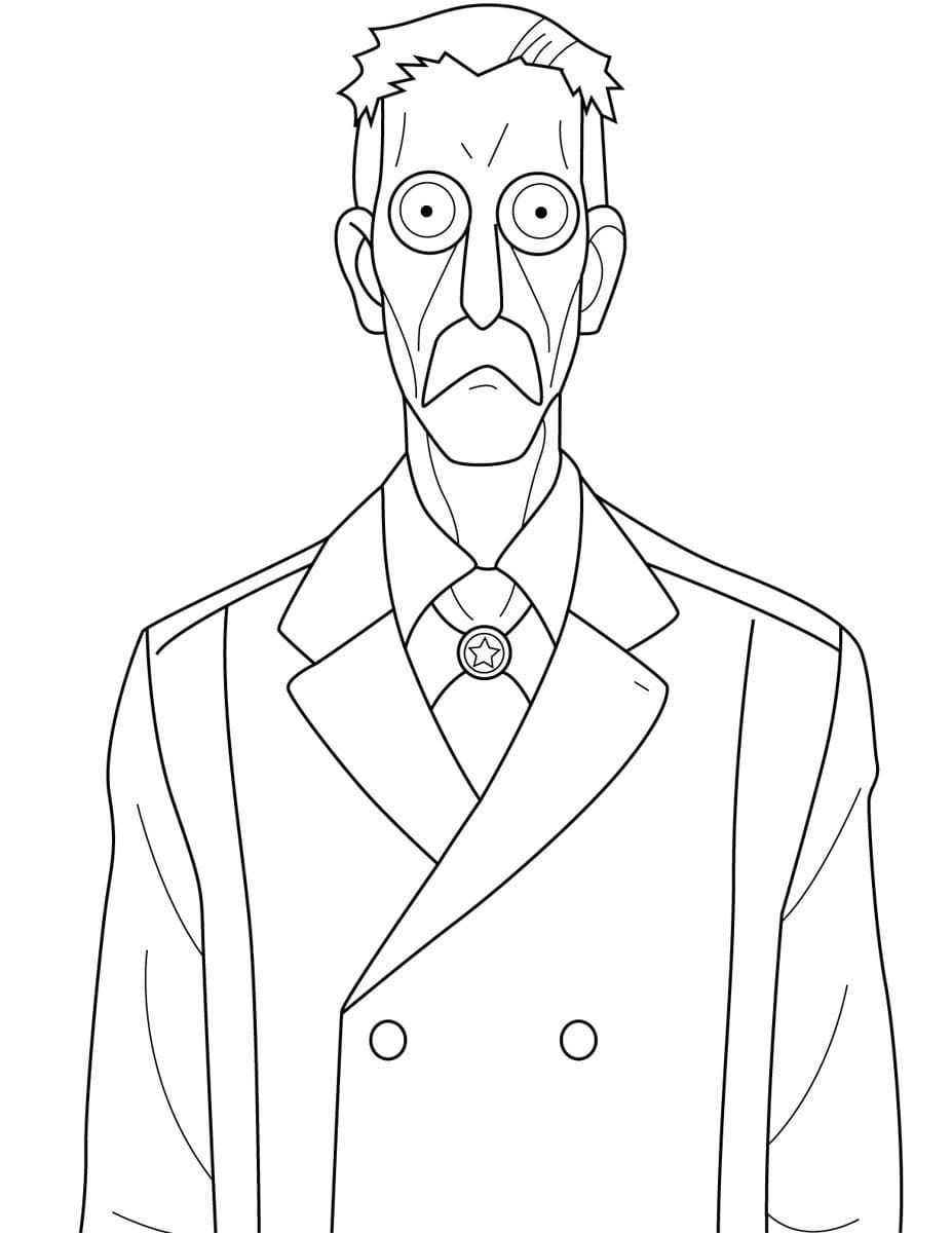 Fise de colorat cu Desenează Donovan Desmond Spy x Family