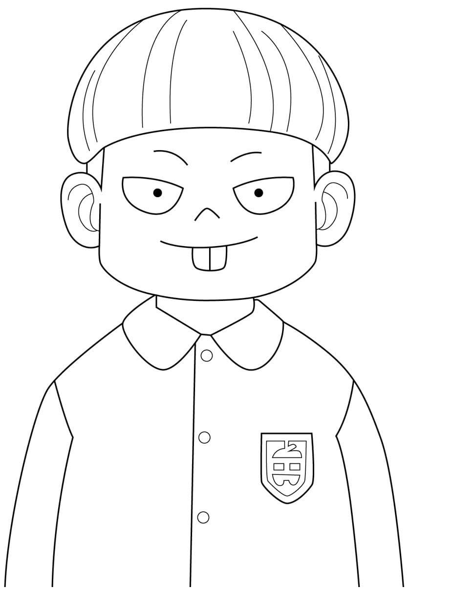 Fise de colorat cu Desenează Emile Elman Spy x Family