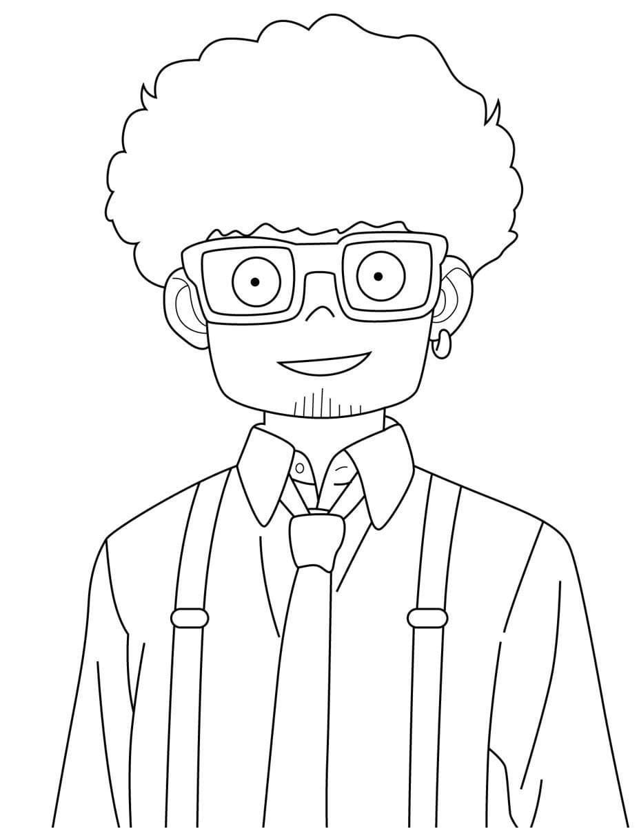 Fise de colorat cu Desenează Franky Franklin Spy x Family