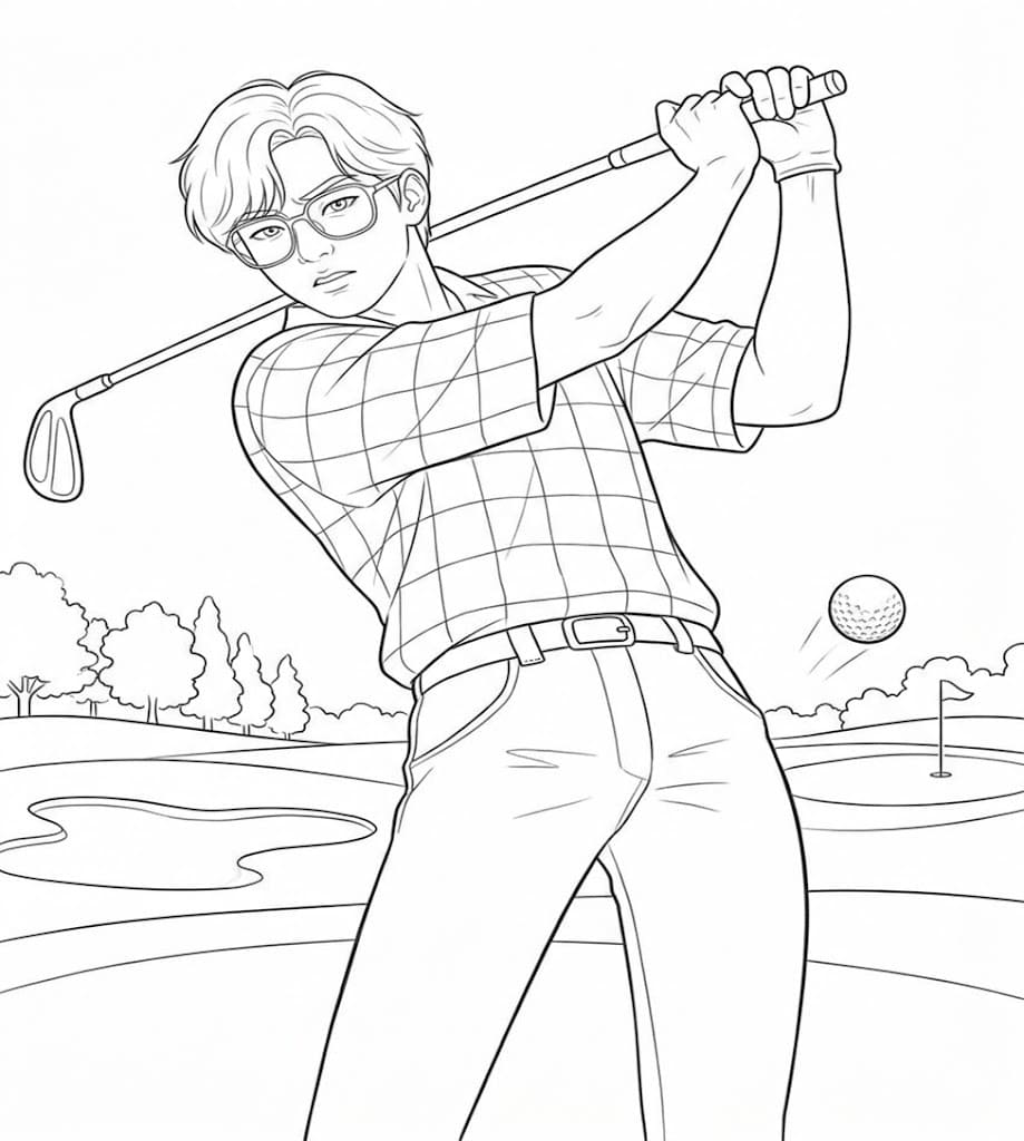 Fise de colorat cu Desenează Jinu imprimabil bazic