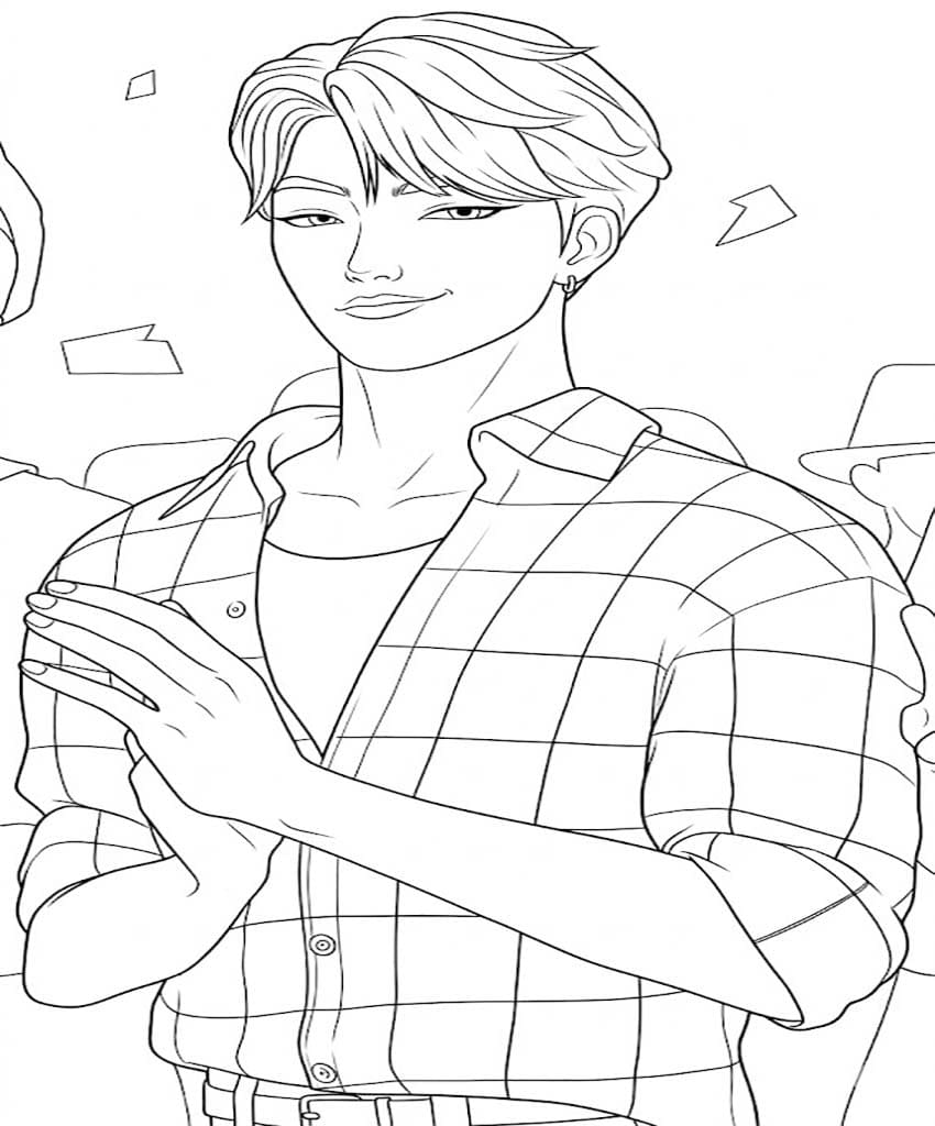 Fise de colorat cu Desenează Jinu imprimabil gratuit