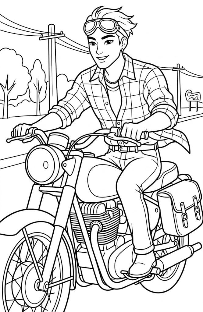 Fise de colorat cu Desenează Jinu pentru copii