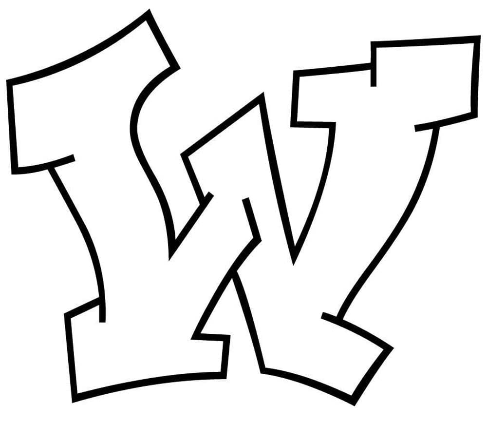 Fise de colorat cu Desenează Litera W uşor