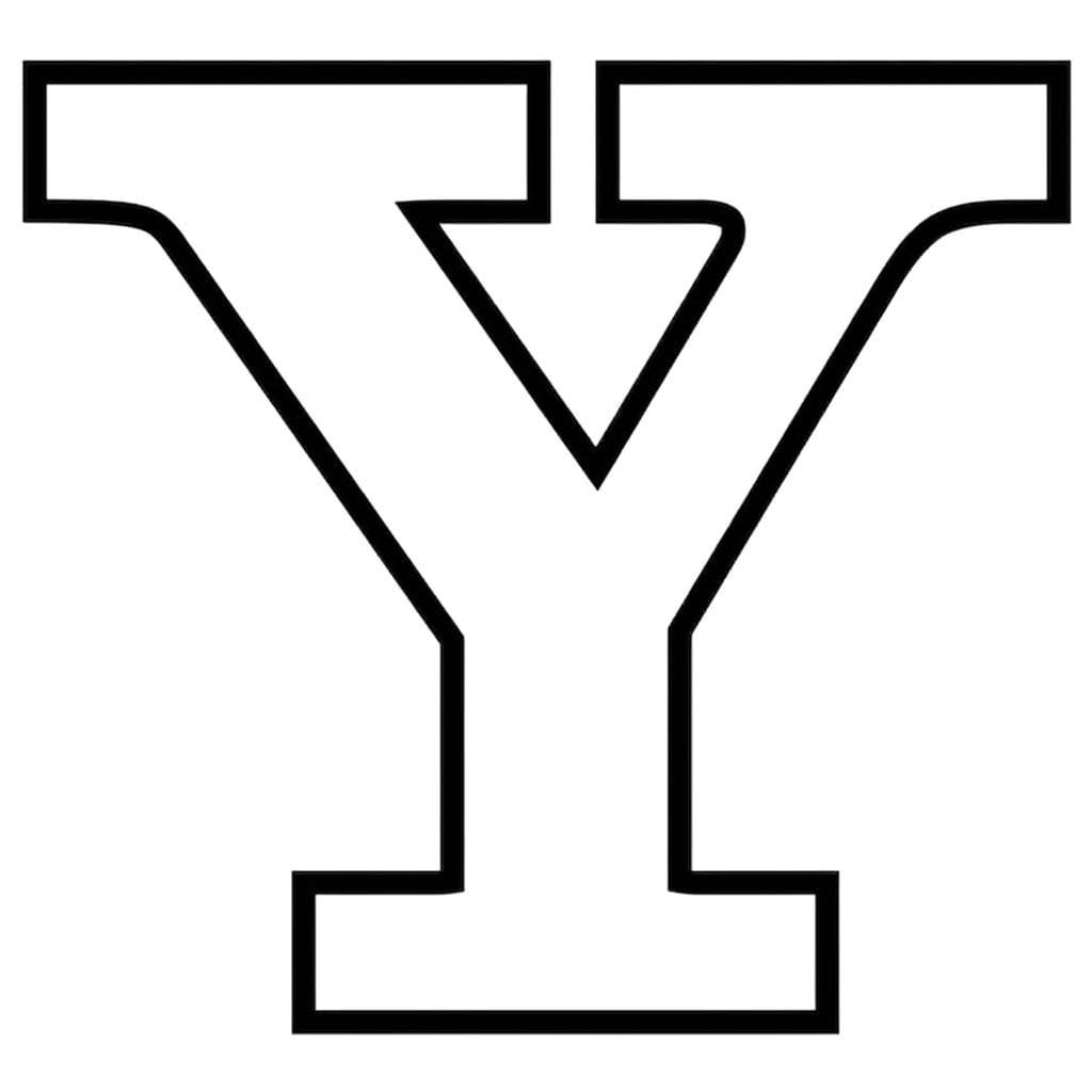 Planse de colorat cu Litera Y