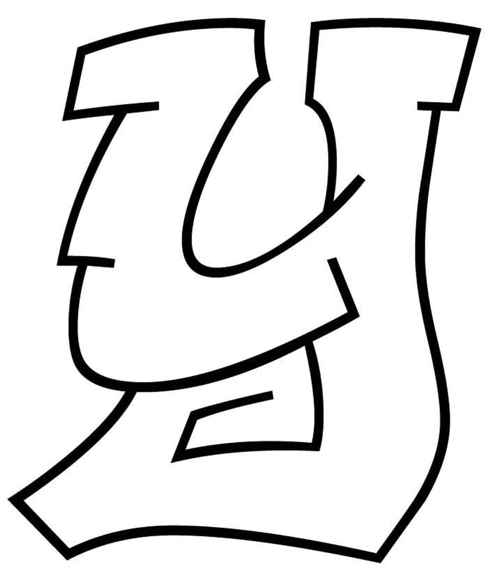 Fise de colorat cu Desenează Litera Y