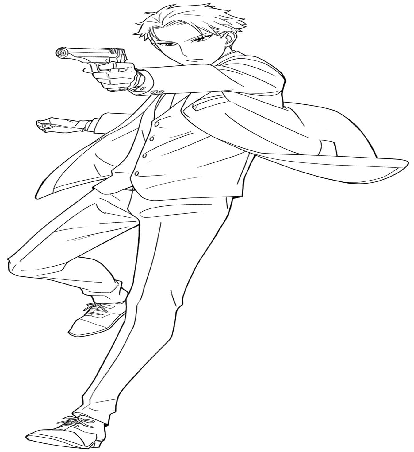 Fise de colorat cu Desenează Loid Forger