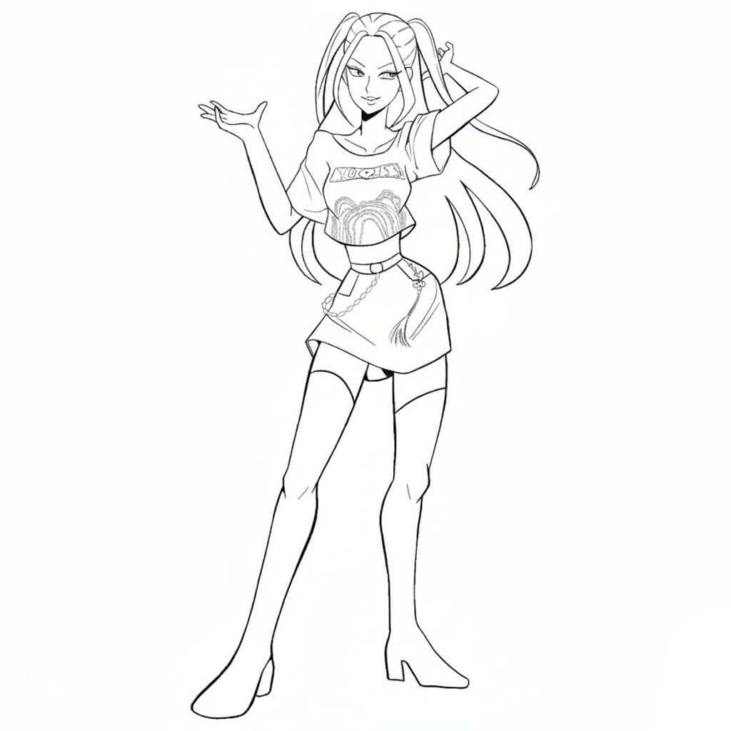 Fise de colorat cu Desenează Mira bazic la copii