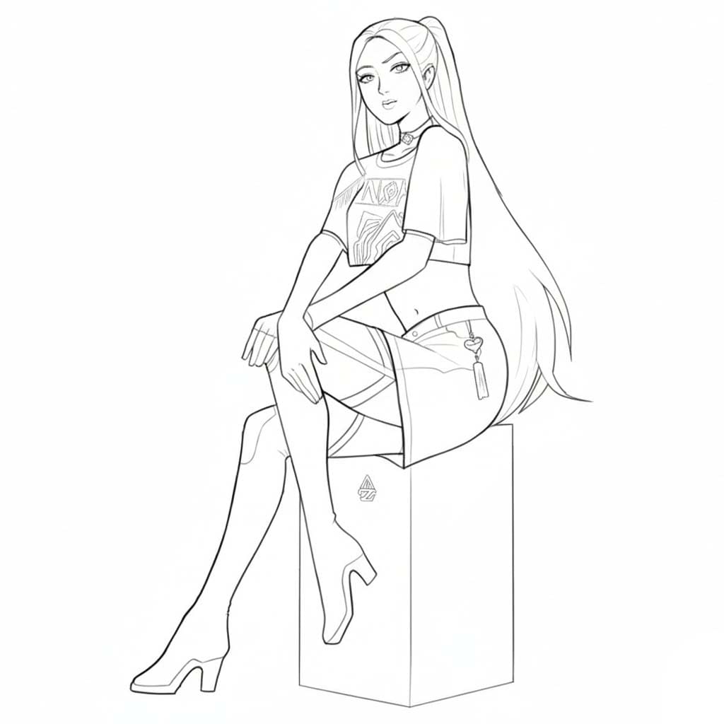 Fise de colorat cu Desenează Mira imprimabil gratuit simplu