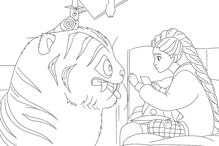 Fise de colorat cu Desenează Rumi gratuit pentru copii