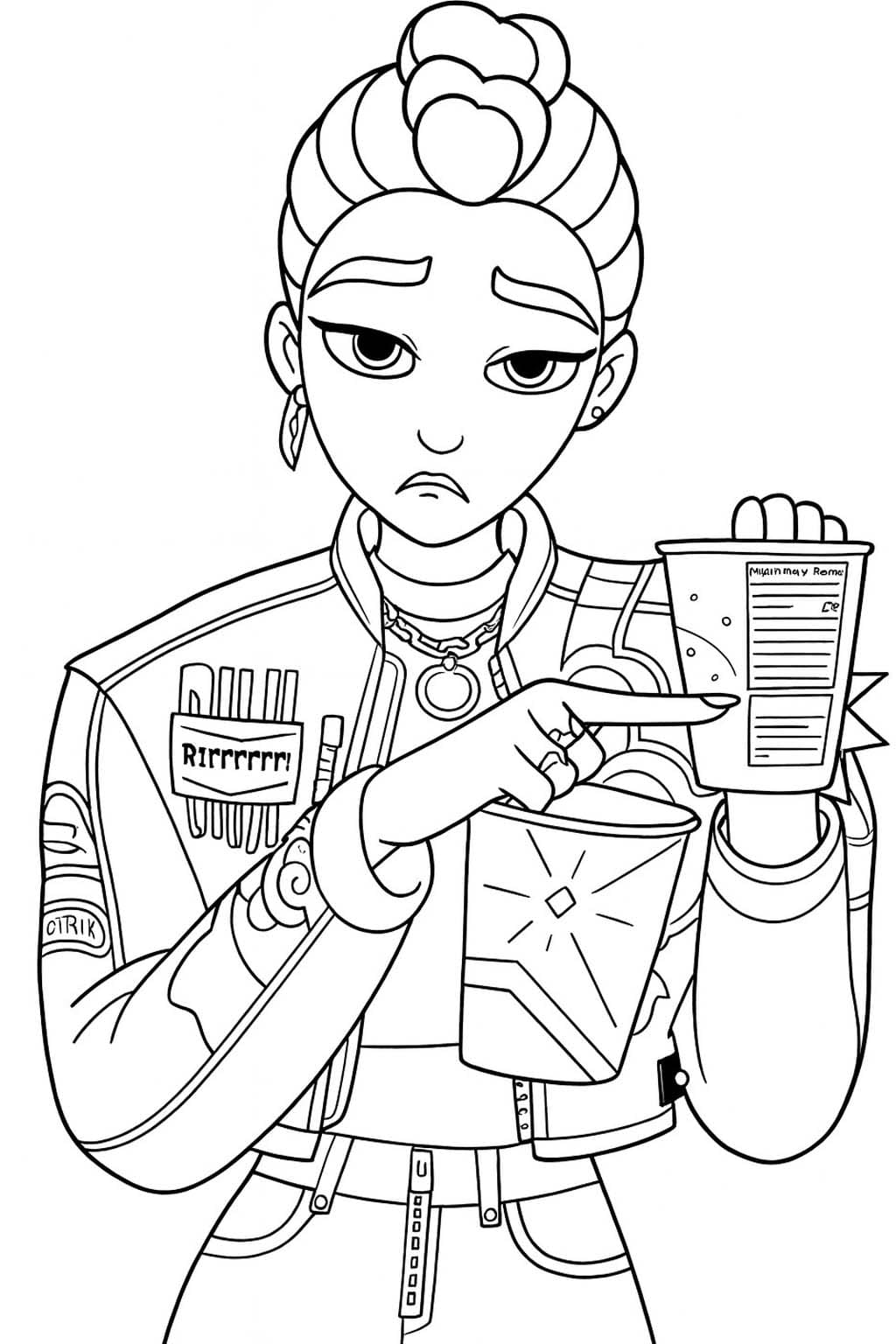 Fise de colorat cu Desenează Rumi gratuit simplu