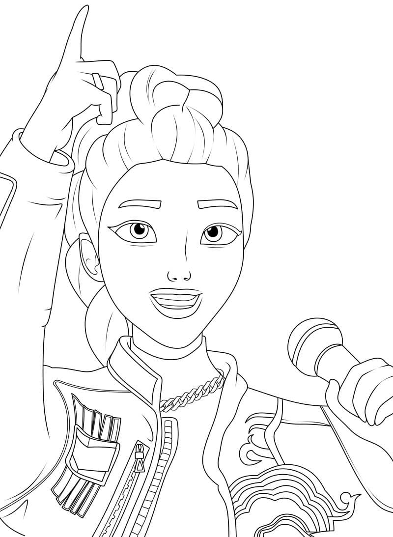 Fise de colorat cu Desenează Rumi imprimabil bazic