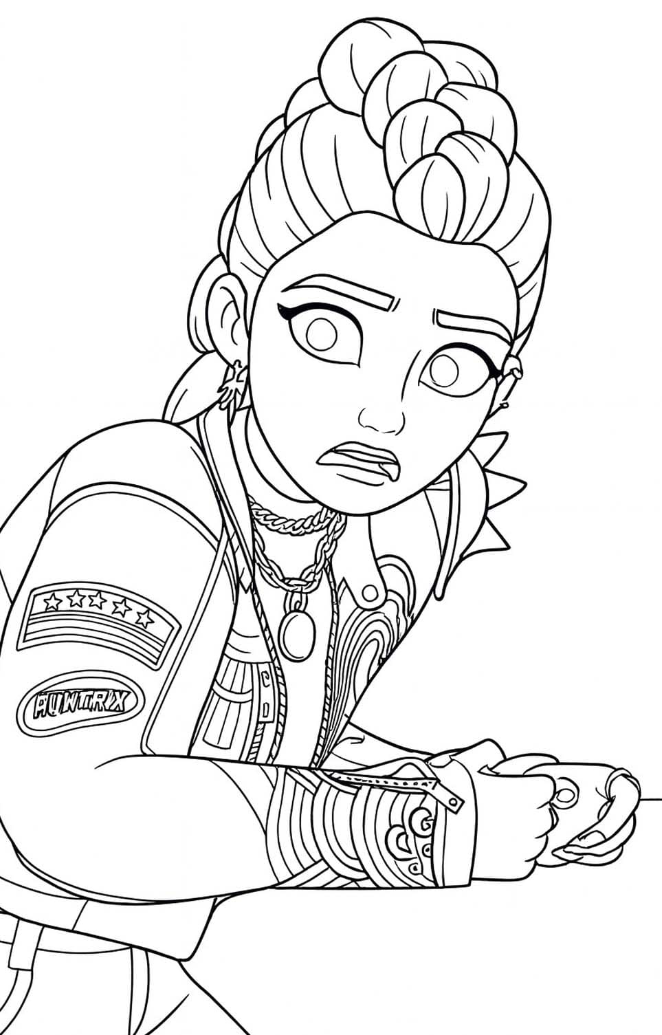 Fise de colorat cu Desenează Rumi imprimabil gratuit simplu