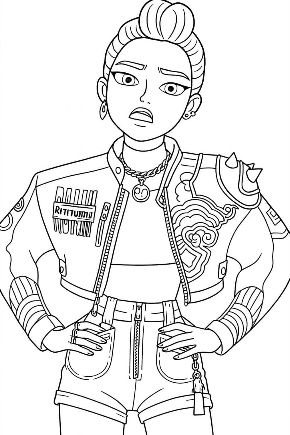 Fise de colorat cu Desenează Rumi imprimabil uşor