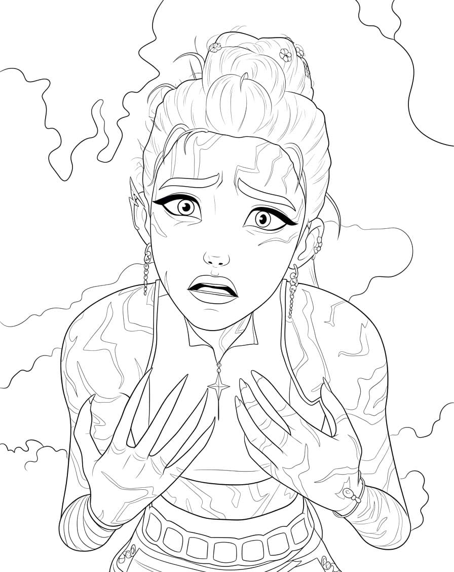 Fise de colorat cu Desenează Rumi pentru copii