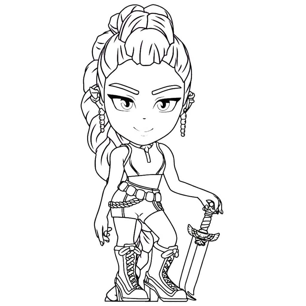 Fise de colorat cu Desenează Rumi uşor la copii