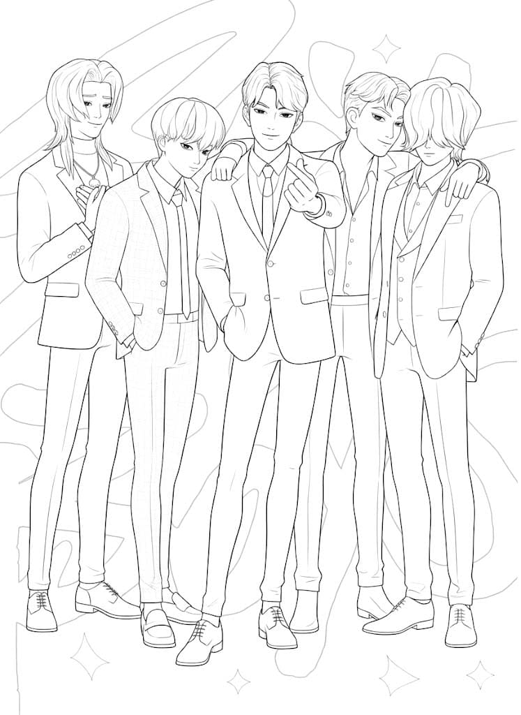 Fise de colorat cu Desenează Saja Boy bazic