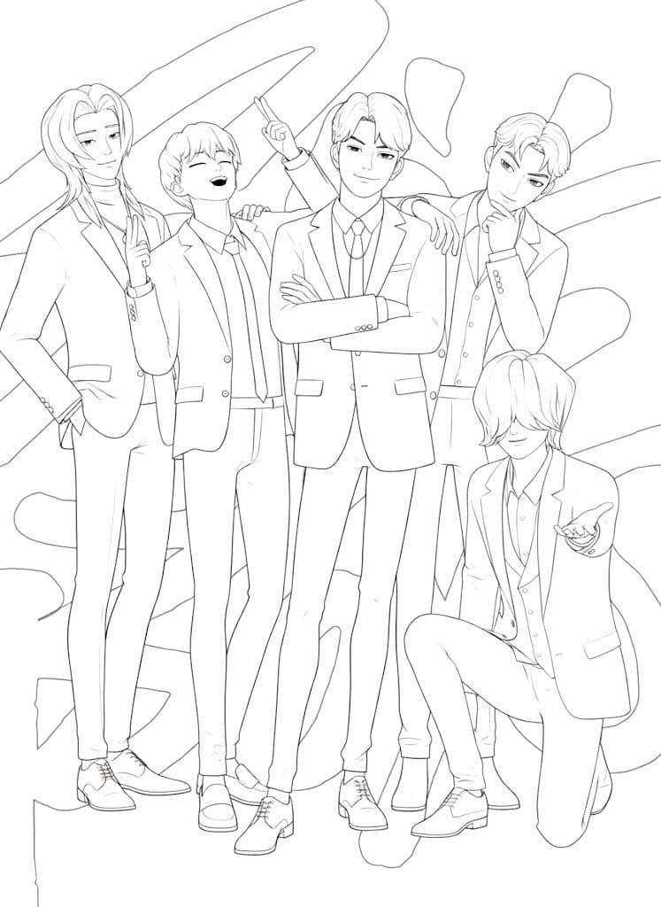 Fise de colorat cu Desenează Saja Boy gratuit bazic