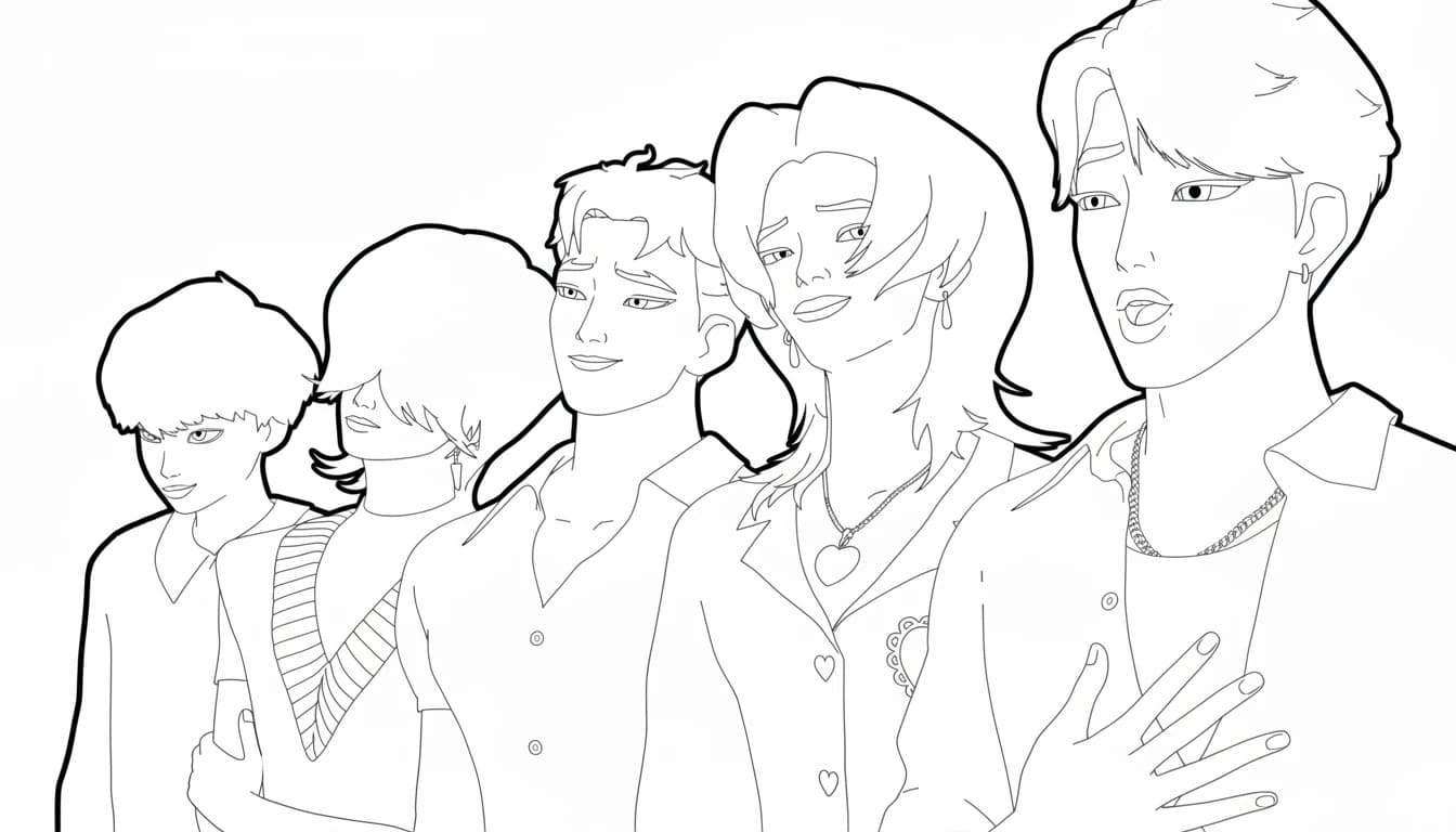 Fise de colorat cu Desenează Saja Boy imprimabil gratuit simplu