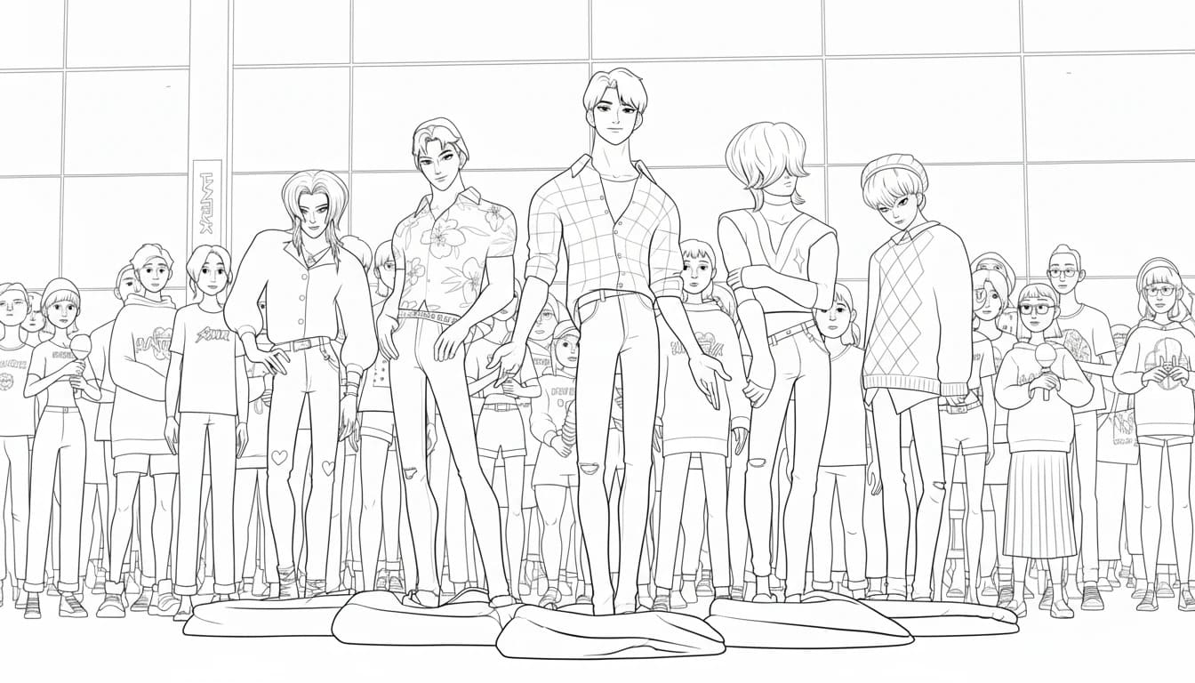 Fise de colorat cu Desenează Saja Boy la copii