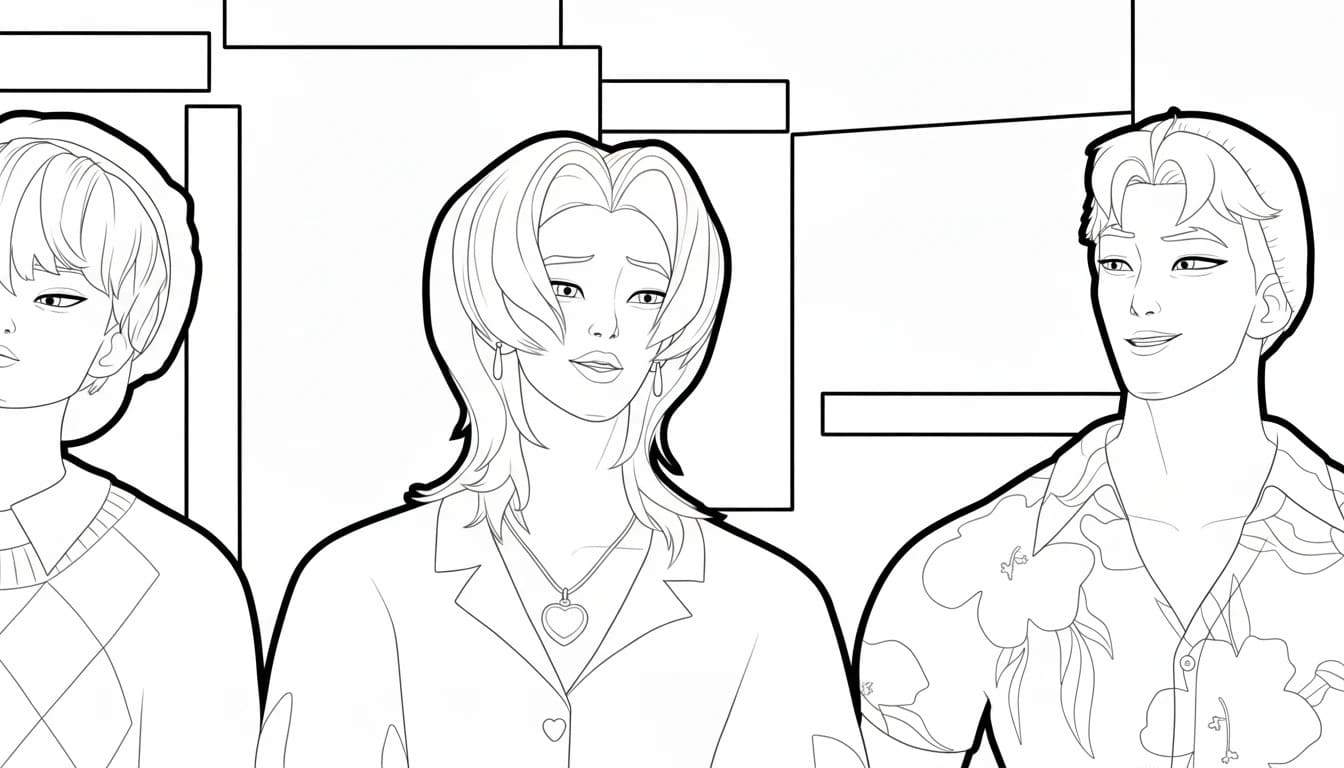 Fise de colorat cu Desenează Saja Boy uşor la copii