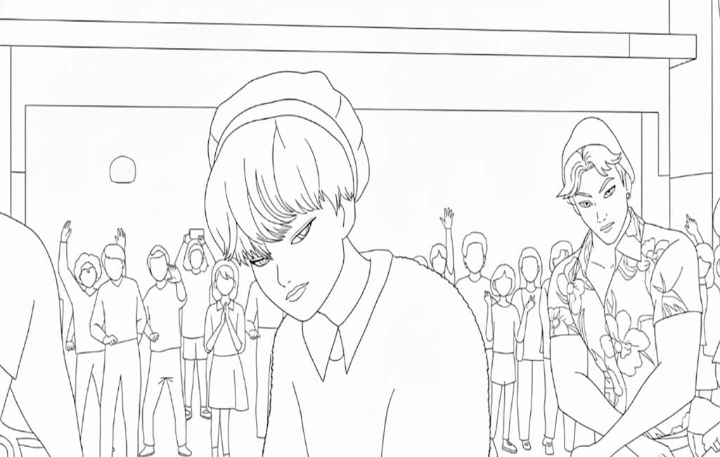 Fise de colorat cu Desenează Saja Boy