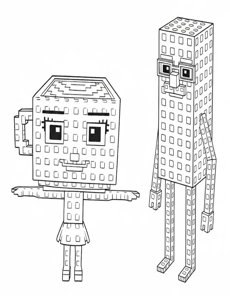 Fise de colorat cu Desenează Steal A Brainrot gratuit bazic