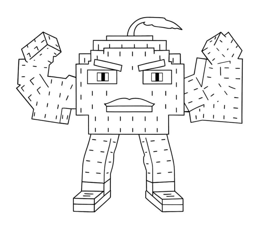 Fise de colorat cu Desenează Steal A Brainrot gratuit simplu