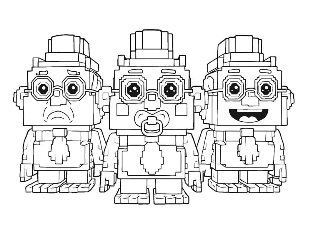 Fise de colorat cu Desenează Steal A Brainrot imprimabil pentru copii