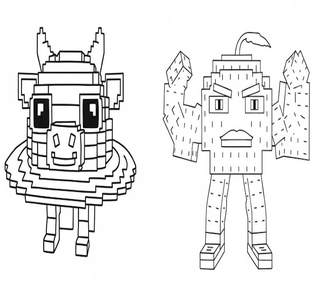 Fise de colorat cu Desenează Steal A Brainrot imprimabil